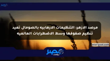 مرصد الأزهر: التنظيمات الإرهابية بالصومال تعيد تنظيم صفوفها وسط الاضطرابات العالمية